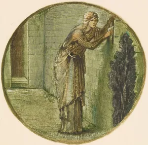 Wall Tryst by Sir Edward Coley Burne-Jones Oil Painting