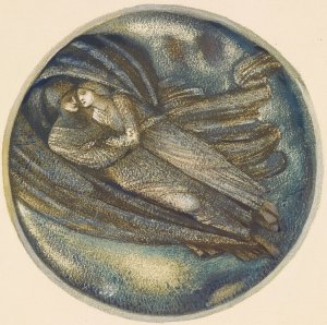 With the Wind by Sir Edward Coley Burne-Jones Oil Painting