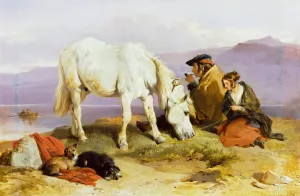 A Highland Scene Oil painting by Sir Edwin Henry Landseer