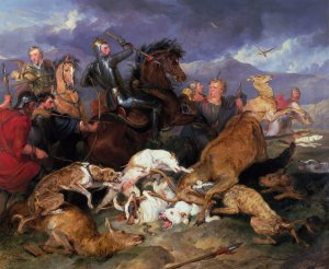 The Hunting Of Chevy Chase Oil painting by Sir Edwin Henry Landseer