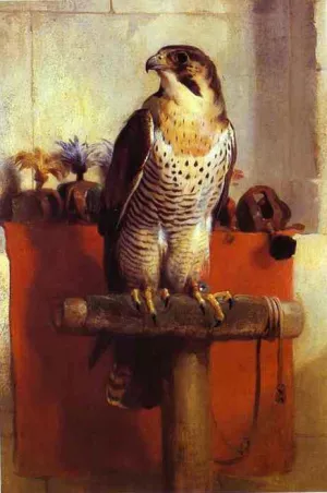 Falcon painting by Sir Edwin Landseer