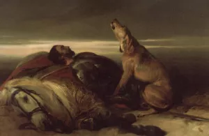The Faithful Hound by Sir Edwin Landseer - Oil Painting Reproduction