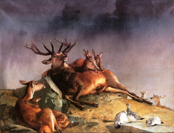 The Highland Nurses by Sir Edwin Landseer - Hand-Painted Oil Painting Reproduction