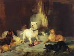 The King of the Castle by Sir Edwin Landseer - Oil Painting Reproduction
