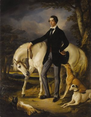 Portrait of a Young Man, George Osbaldeston by Sir Francis Grant Oil Painting