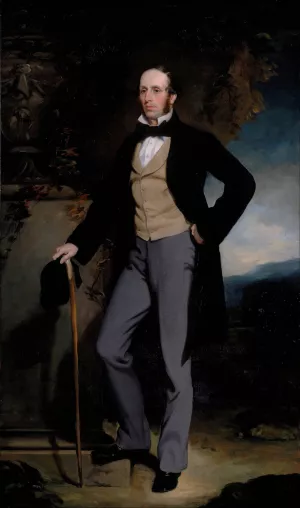 Portrait of John Naylor by Sir Francis Grant Oil Painting