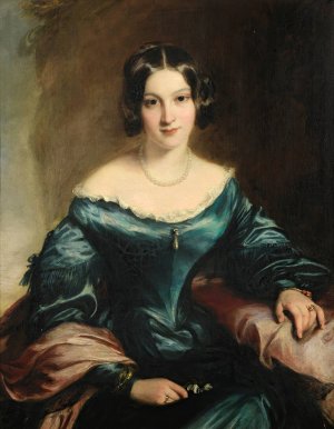 Portrait Of Lady Eleonor Fitzroy by Sir Francis Grant Oil Painting