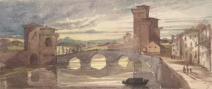 Pisa by Sir Francis Seymour Haden Oil Painting