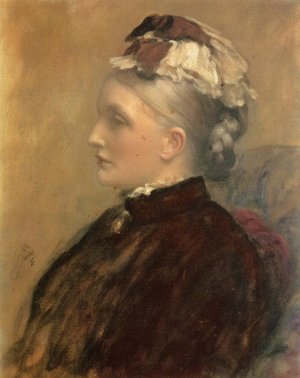 Alexandra Leighton Mrs. Sutherland Orr by Sir Frederick Lord Leighton Oil Painting