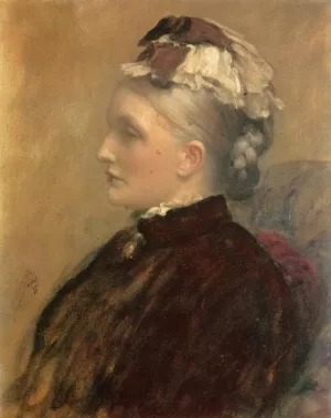 Alexandra Leighton Mrs. Sutherland Orr Oil painting by Sir Frederick Lord Leighton