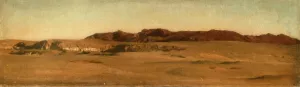 Red Mountains, Desert, Egypt by Sir Frederick Lord Leighton - Oil Painting Reproduction