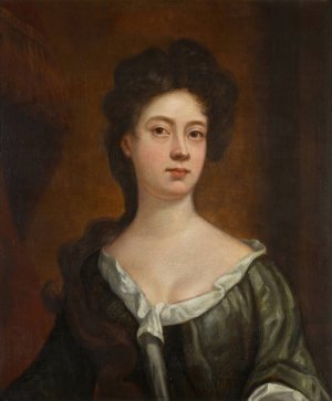 Portrait of a lady by Sir Godfrey Kneller (Follower) Oil Painting