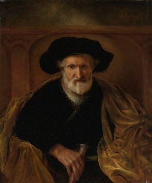Portrait Of A Bearded Old Man by Sir Godfrey Kneller Oil Painting