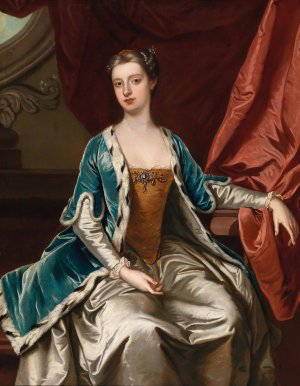 Portrait Of A Lady, Traditionally Identified As Lady Mary Wortley Montagu by Sir Godfrey Kneller Oil Painting