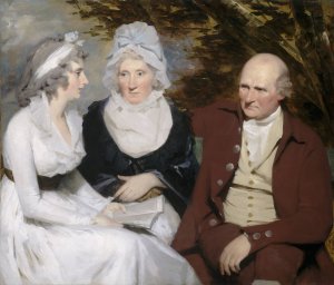 John Johnstone, Betty Johnstone and Miss Wedderburn by Sir Henry Raeburn Oil Painting