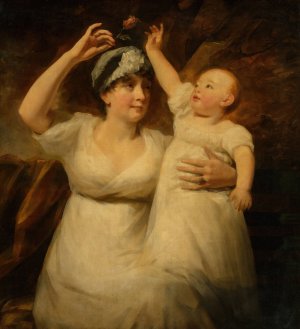 Mrs. Graham Young and child by Sir Henry Raeburn Oil Painting