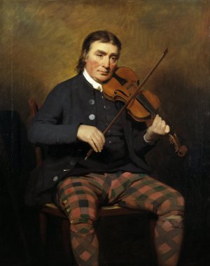 Niel Gow, 1727 - 1807. Violinist and Composer by Sir Henry Raeburn Oil Painting