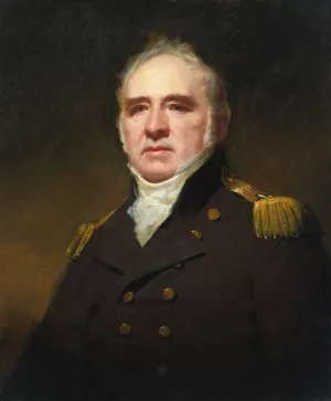 Portrait Of Captain James Forbes-Drummond, R.N., Of Hawthornden by Sir Henry Raeburn Oil Painting