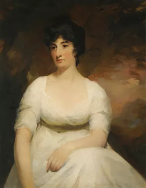 Portrait of Katherine Hamilton, Lady Suttie of Balgone by Sir Henry Raeburn Oil Painting
