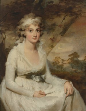 Portrait Of Mrs. Campbell by Sir Henry Raeburn Oil Painting