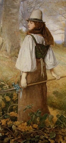 Celia from As You Like It by Sir James Dromgole Linton Oil Painting