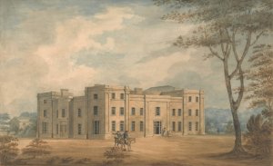 Hyde Hall, Hertfordshire; Perspective View by Sir Jeffry Wyatville Oil Painting