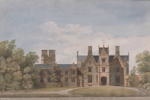 Lilleshall, Shropshire; North Entrance Front by Sir Jeffry Wyatville Oil Painting