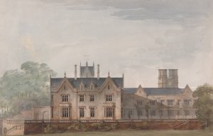 Lilleshall, Shropshire; South Elevation by Sir Jeffry Wyatville Oil Painting