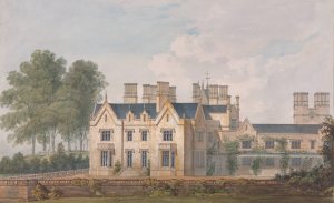 Lilleshall, Shropshire; The South and East Fronts by Sir Jeffry Wyatville Oil Painting