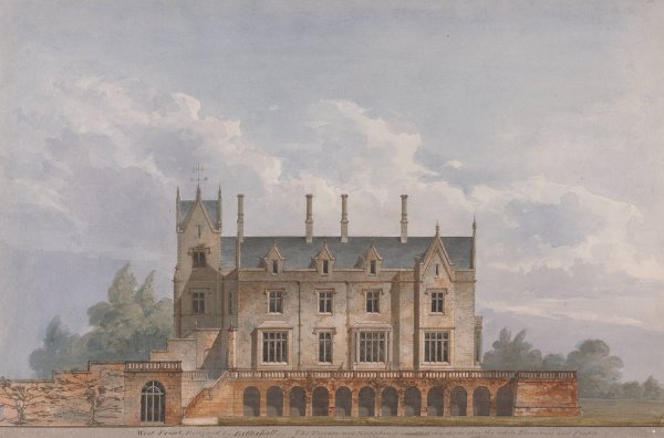 Main Product Photo of Lilleshall, Shropshire; West Front  Painting by Sir Jeffry Wyatville