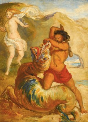 Perseus Saving Andromeda by Sir John Everett Millais Oil Painting