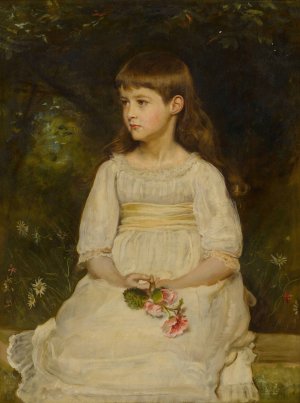Portrait of Miss Scott, daughter of the Late Thomas Alexander Scott of Philadelphia by Sir John Everett Millais Oil Painting