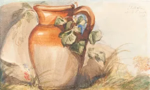 Study of a Pottery Jug Oil painting by Sir John Everett Millais