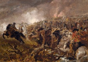 Preparing For The Charge by Sir John Gilbert Oil Painting
