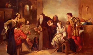 The Beggar of Bethnal Green painting by Sir John Gilbert