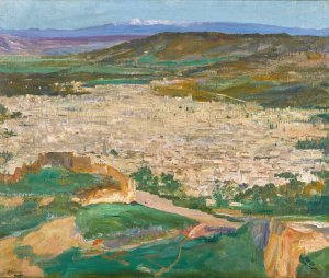 A View of Fez by Sir John Lavery Oil Painting