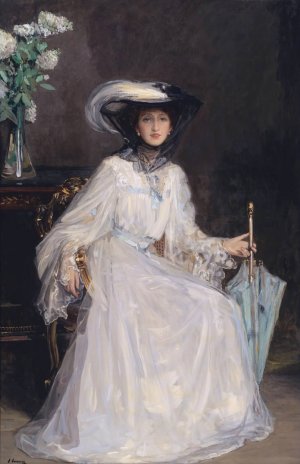 Evelyn Farquhar by Sir John Lavery Oil Painting