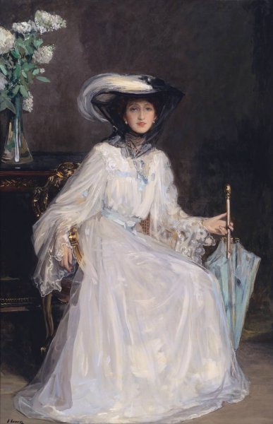 Evelyn Farquhar by Sir John Lavery - Hand-Painted Oil Painting Reproduction