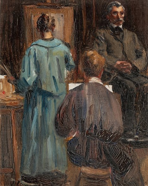 Interior of the Artist's Studio by Sir John Lavery - Hand-Painted Oil Painting Reproduction