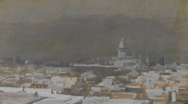 Moonlight, Tetuan, Morocco  by Sir John Lavery - Hand-Painted Oil Painting Reproduction