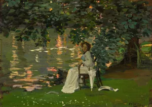 Under The Trees, Ranelagh by Sir John Lavery Oil Painting