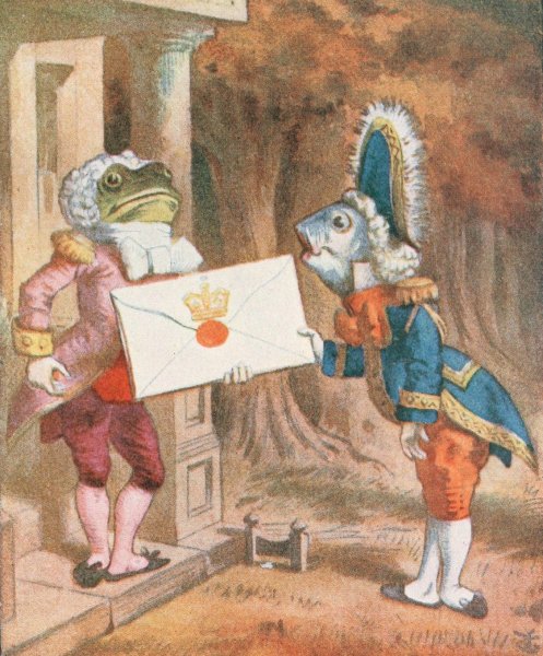 Main Product Photo of An invitation from the Queen to play croquet  Painting by Sir John Tenniel