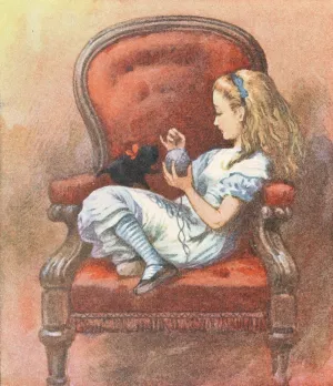 Do you know, I was so angry, Kitty by Sir John Tenniel Oil Painting