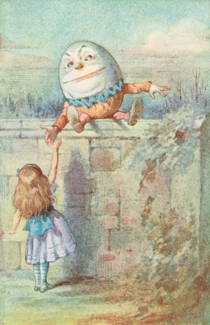 If he smiled much more the ends of his mouth might meet behind, she thought by Sir John Tenniel Oil Painting