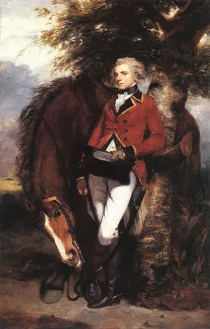 Colonel George K. H. Coussmaker, Grenadier Guards Oil painting by Sir Joshua Reynolds