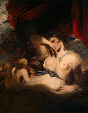 Cupid Untying the Zone of Venus by Sir Joshua Reynolds Oil Painting