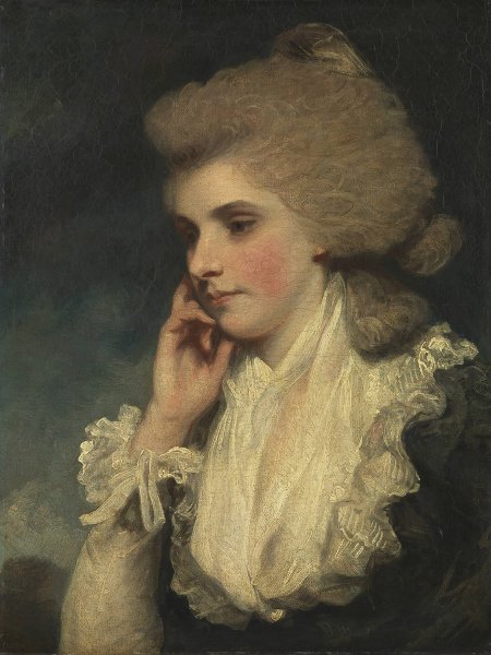 Frances, Countess of Lincoln  by Sir Joshua Reynolds - Hand-Painted Oil Painting Reproduction