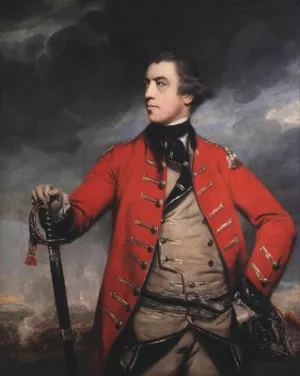 General John Burgoyne by Sir Joshua Reynolds - Oil Painting Reproduction