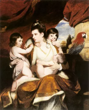Lady Cockburn and Her Three Eldest Sons by Sir Joshua Reynolds - Oil Painting Reproduction