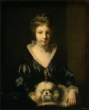 Miss Beatrix Lister Oil painting by Sir Joshua Reynolds